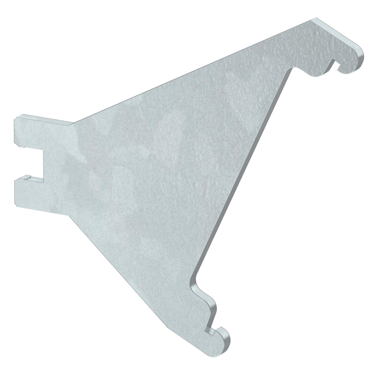 Placa estabilizadora para calha de design GAD 62x58x2 Aço galvanizado pelo método Sendzimir zinco