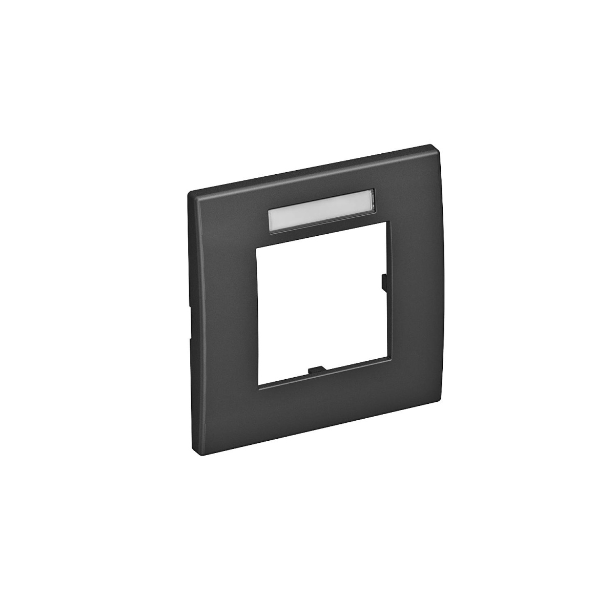 Espelho Modul 45, simples 84x84mm Policarbonato cinzento antracite RAL 7021
