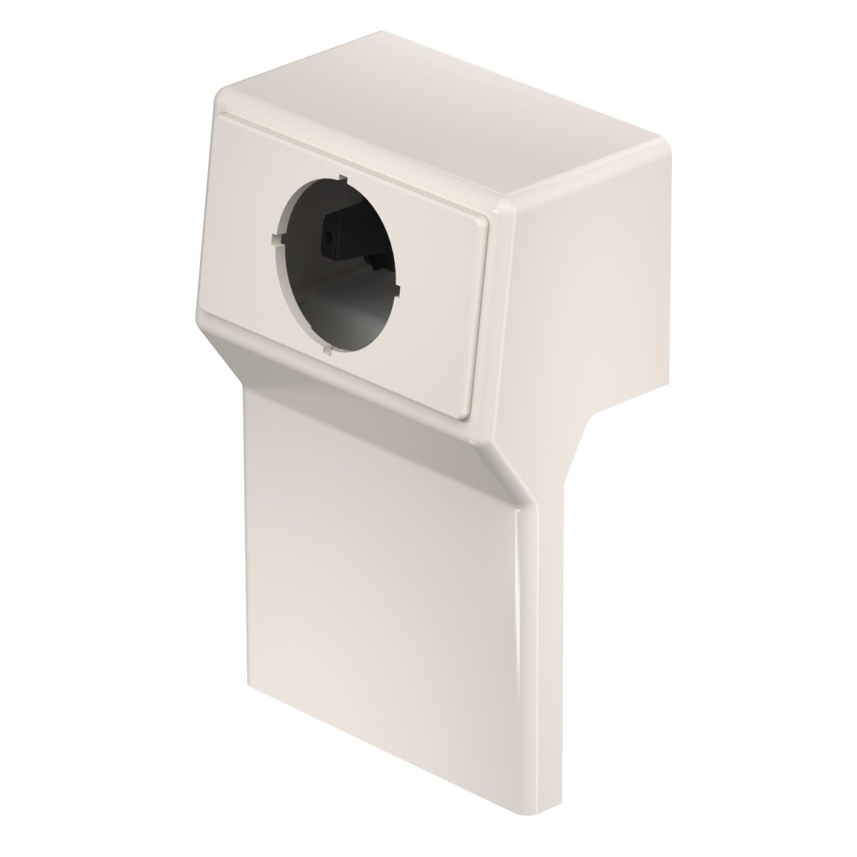 Suporte de aparelhos vazia RAUDUO 40x105 RAL9001 Policloreto de vinilo branco creme RAL 9001