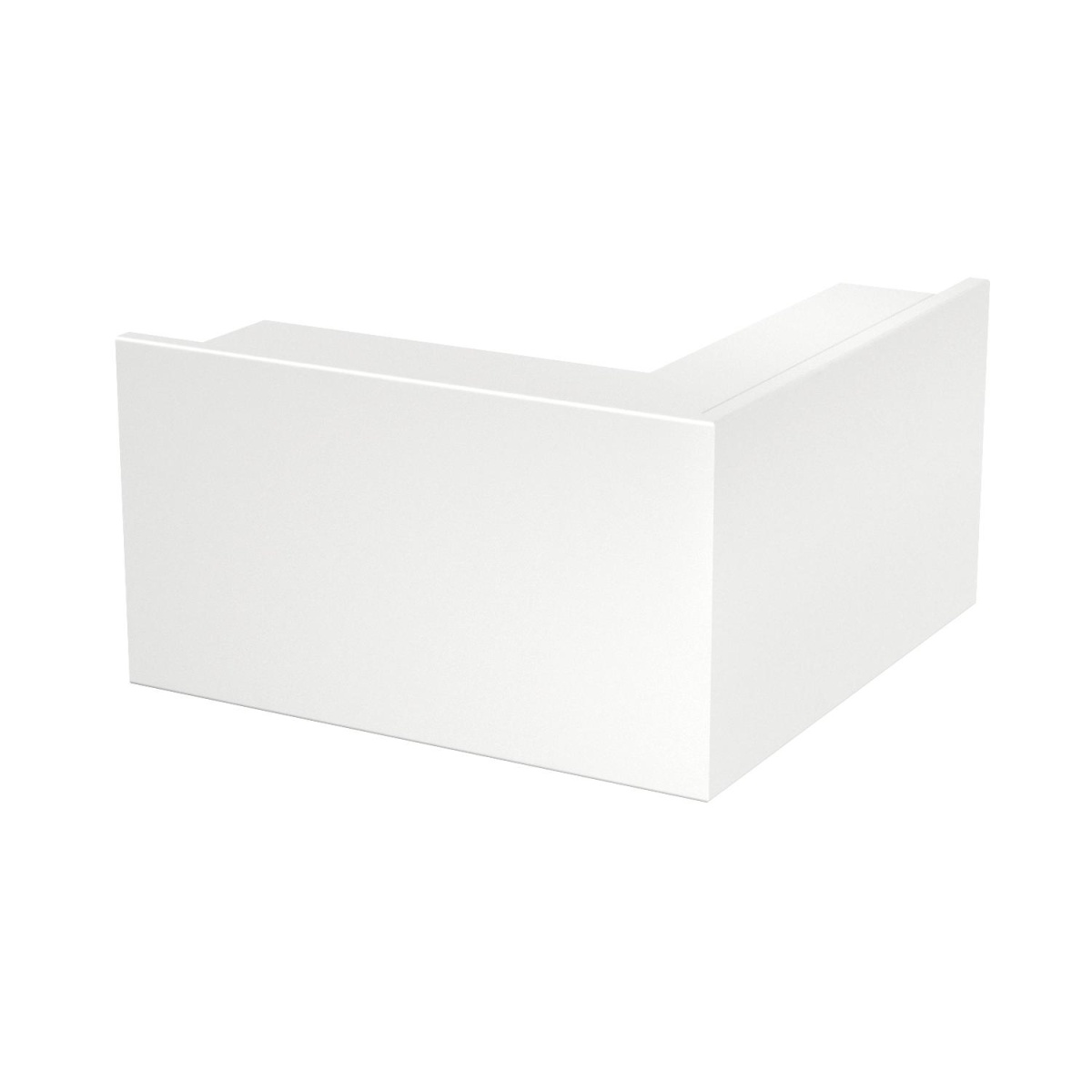 Ângulo externo 329x210x80 Policloreto de vinilo branco puro RAL 9010