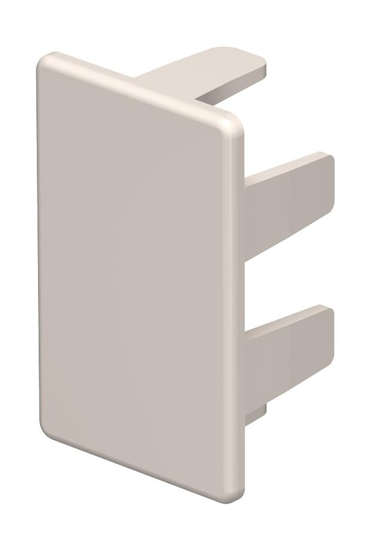 Topo 25x40mm Policloreto de vinilo branco puro RAL 9010