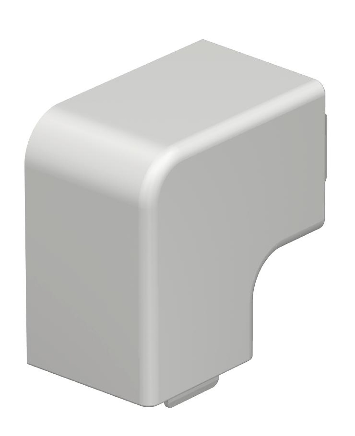 Ângulo plano 30x30mm Policloreto de vinilo branco puro RAL 9010