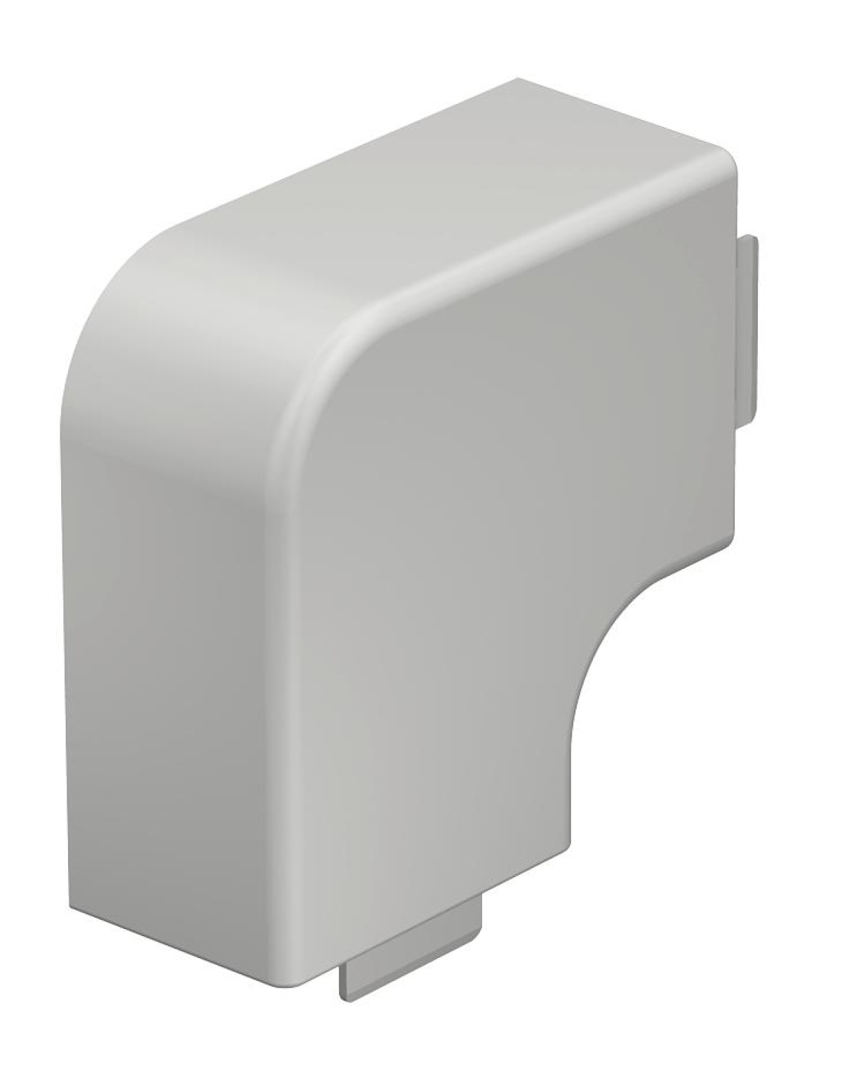 Ângulo plano 40x60mm Policloreto de vinilo cinzento claro RAL 7035