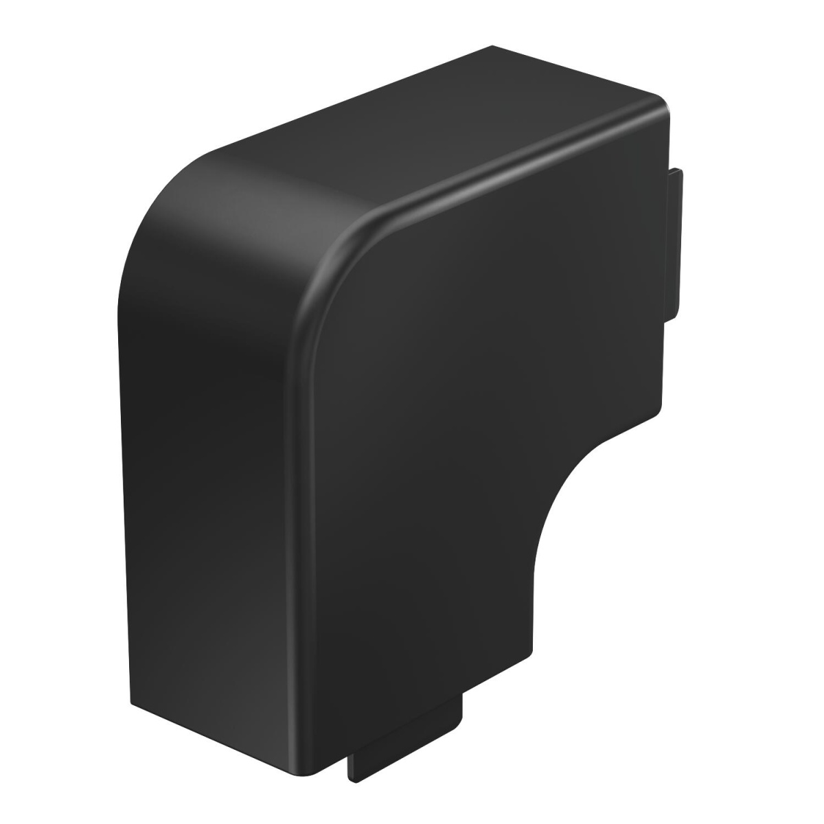 Flat angle cover 40x60 Policloreto de vinilo preto RAL 9005