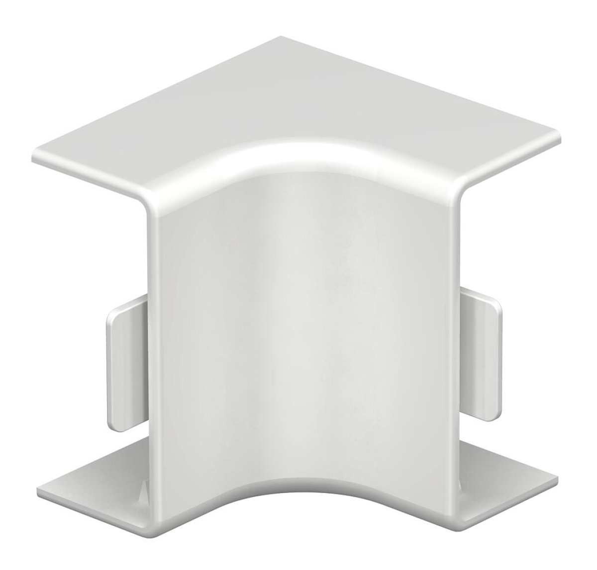 Ângulo interno 15x40mm Policloreto de vinilo branco puro RAL 9010