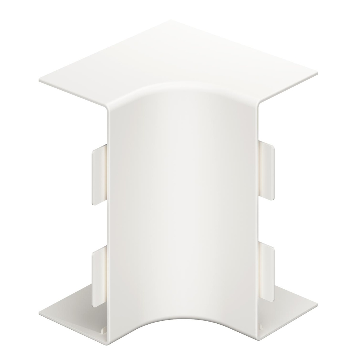 Ângulo interno 60x150mm Policloreto de vinilo branco puro RAL 9010