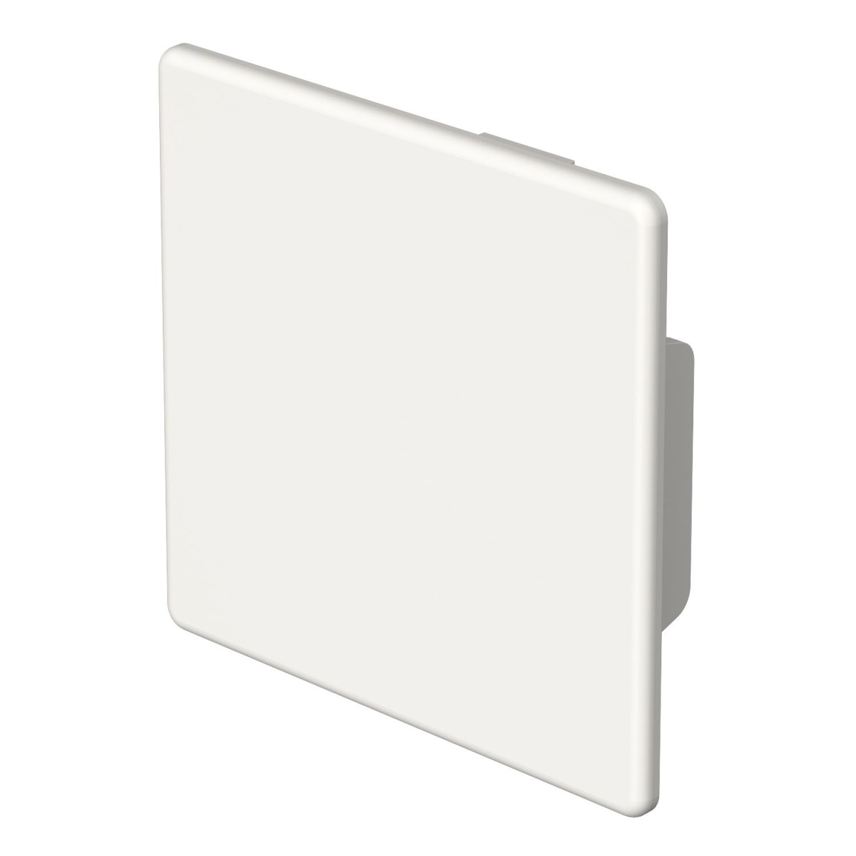 Topo 60x60mm Policloreto de vinilo branco puro RAL 9010