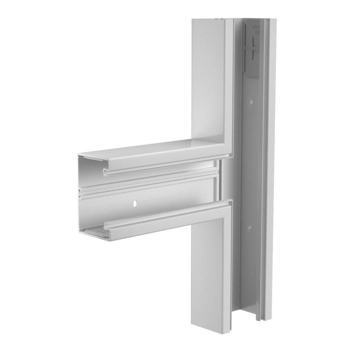 Derivação em T 70x110mm Policloreto de vinilo cinzento claro RAL 7035