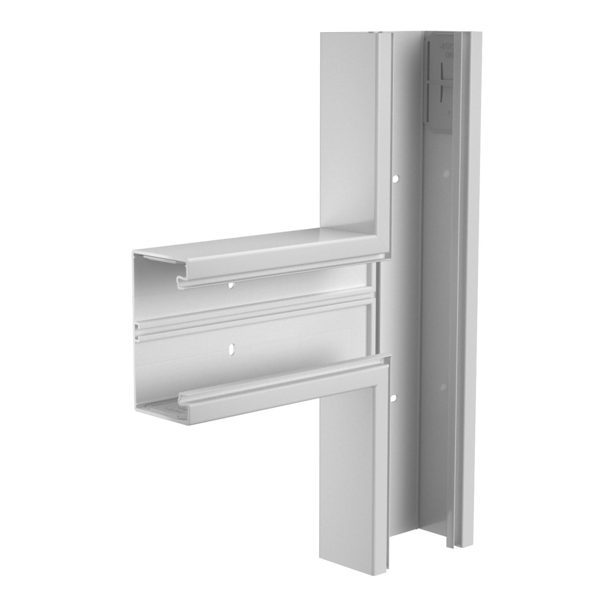 Derivação em T 70x130mm Policloreto de vinilo cinzento claro RAL 7035