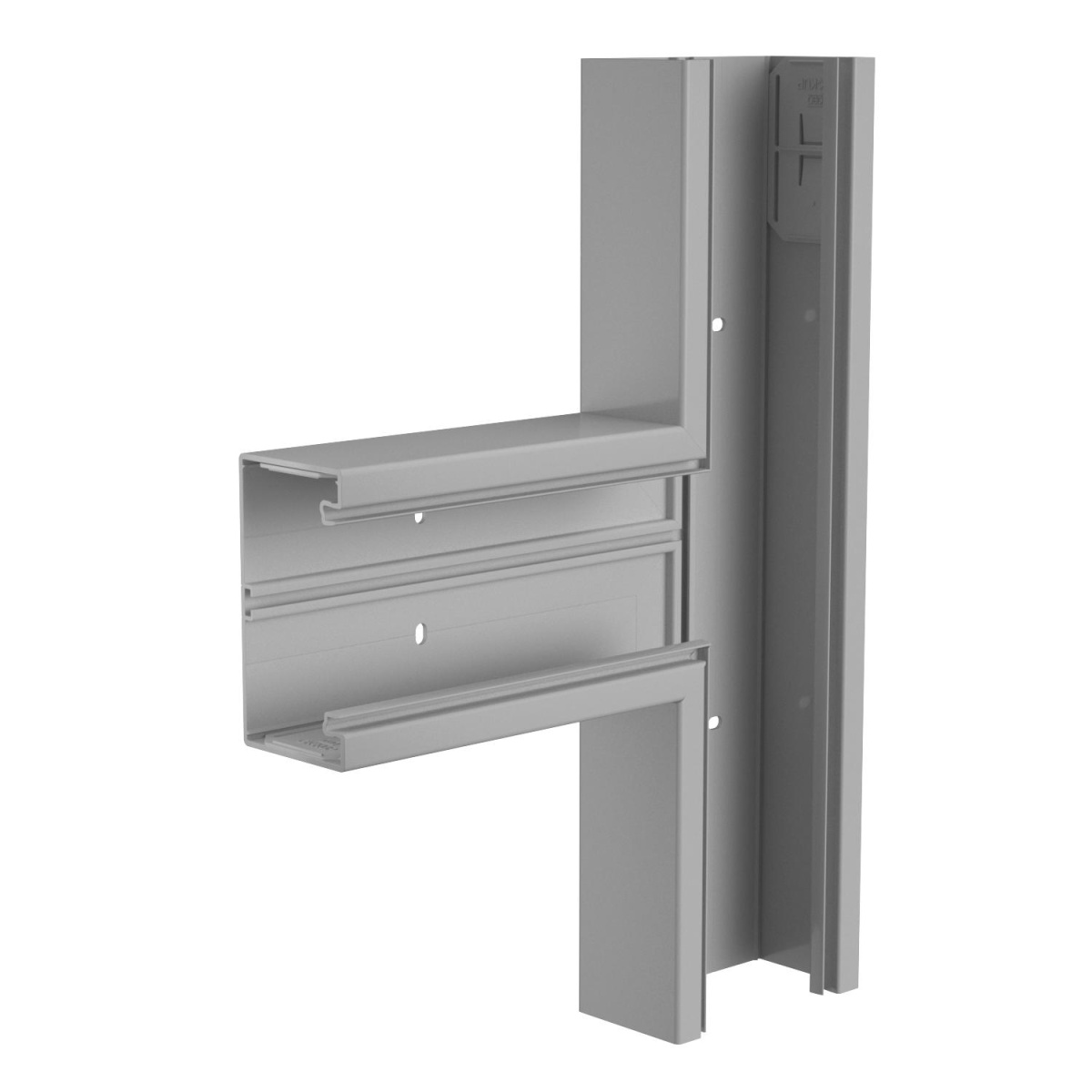 Derivação em T 70x130mm Policloreto de vinilo cinzento pedra RAL 7030