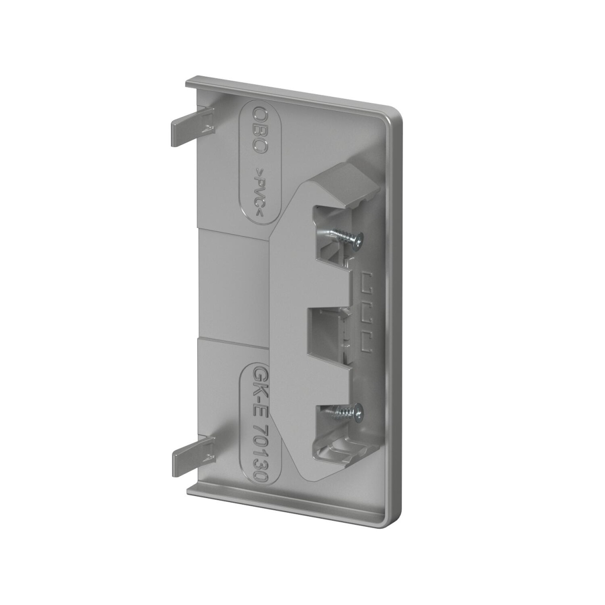 Topo 70x130mm Policarbonatoacrilonitrila-butadieno-estireno alumínio branco RAL 9006