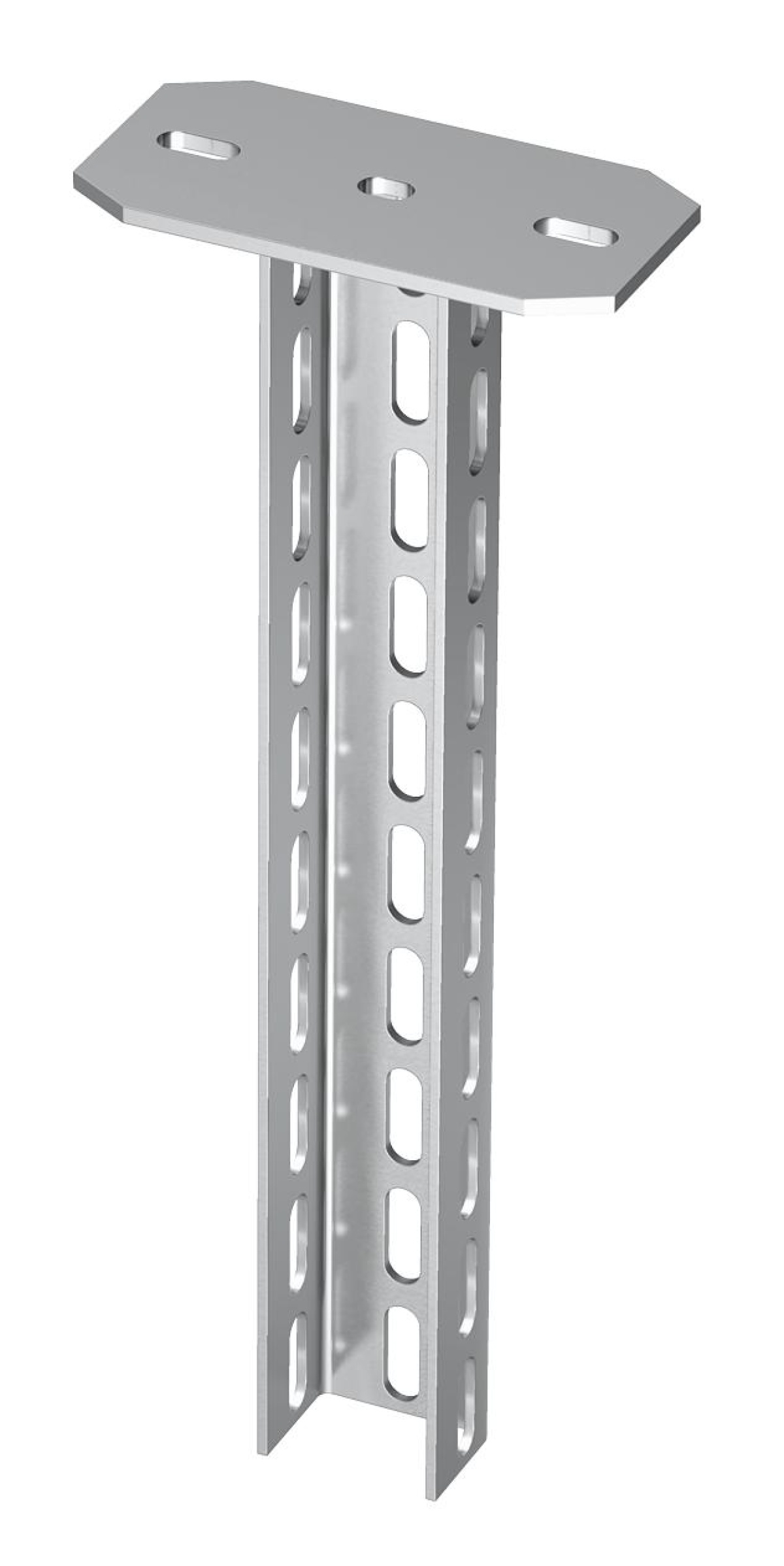 Pendural com cabeça soldada 70x50x2000 Aço inoxidável A4 1.4571 brilhante, pós-tratamento aço inoxidável