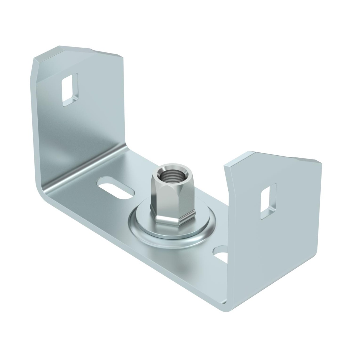 Suspensão central para caminho de cabos em chapa B100mm Aço galvanizado pelo método Sendzimir zinco