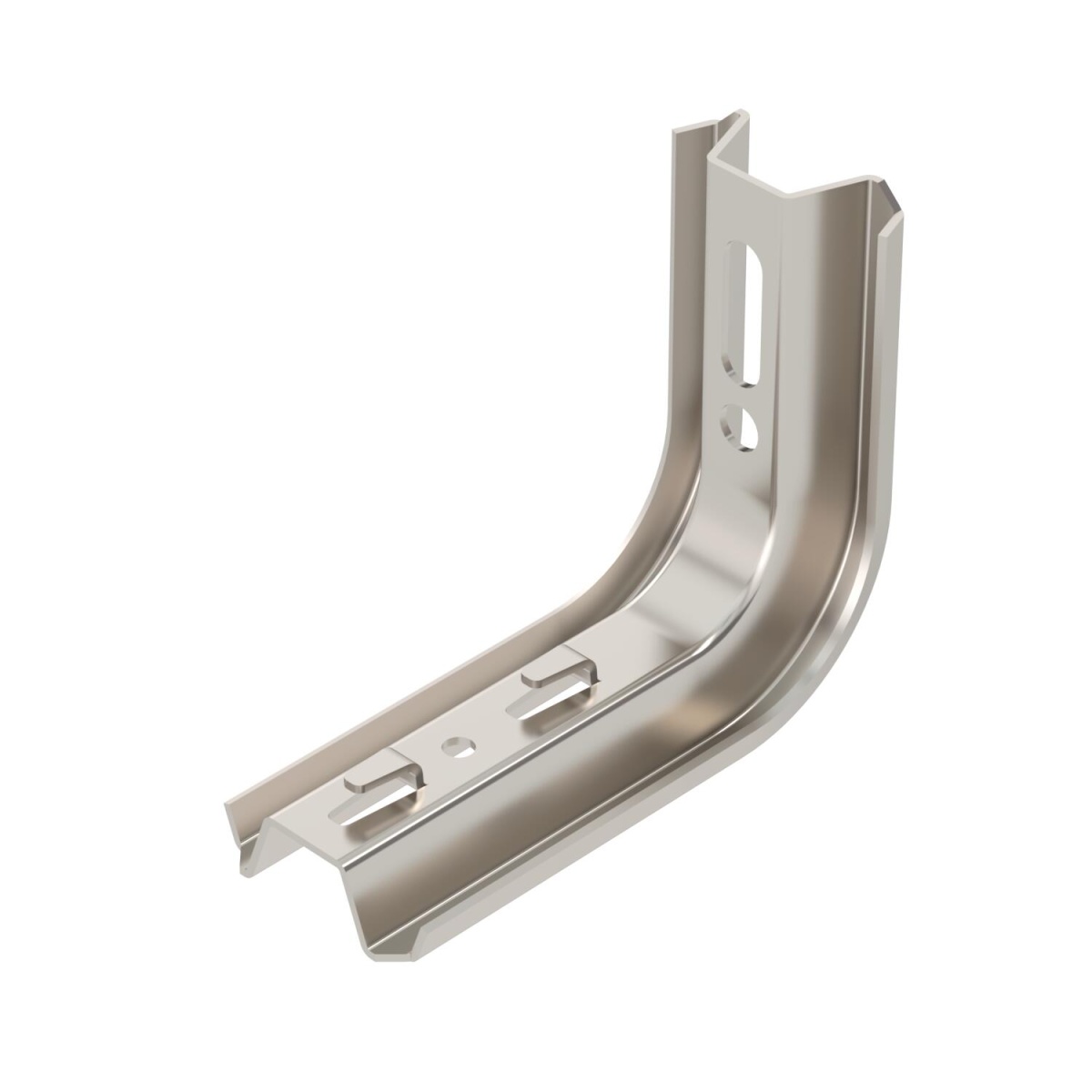 Consola TP para caminho de cabos em varão B145mm Aço inoxidável, livre de ferrugem A2 1.4301 brilhante, pós-tratamento aço inoxidável