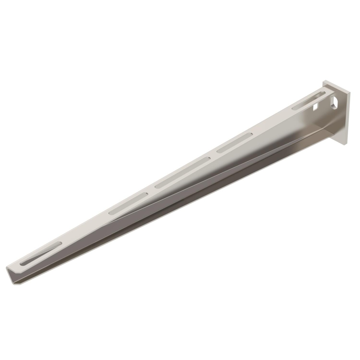 Consola mural com cabeça soldada B510mm Aço inoxidável A4 1.4571 brilhante, pós-tratamento aço inoxidável