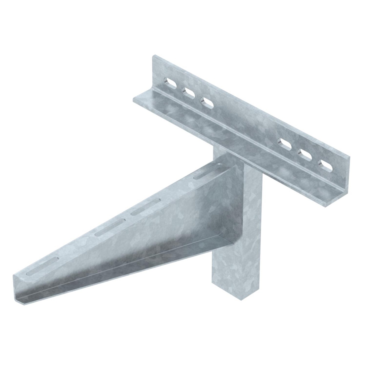 Consola mural modelo para grandes cargas B410mm Aço Galvanizado por imersão a quente após maquinação zinco