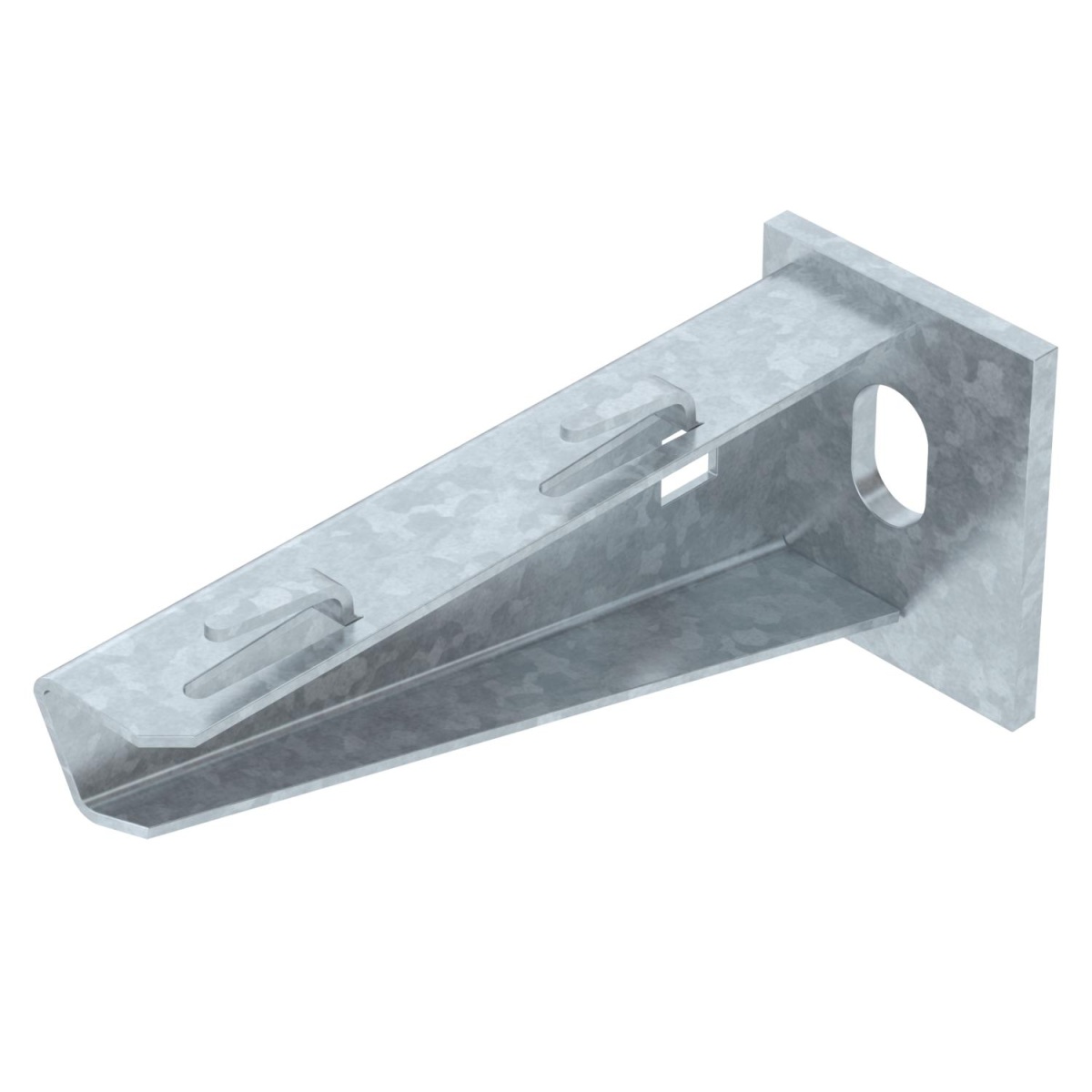 Consola mural para caminho de cabos em varão B110mm Aço Galvanizado por imersão a quente após maquinação zinco