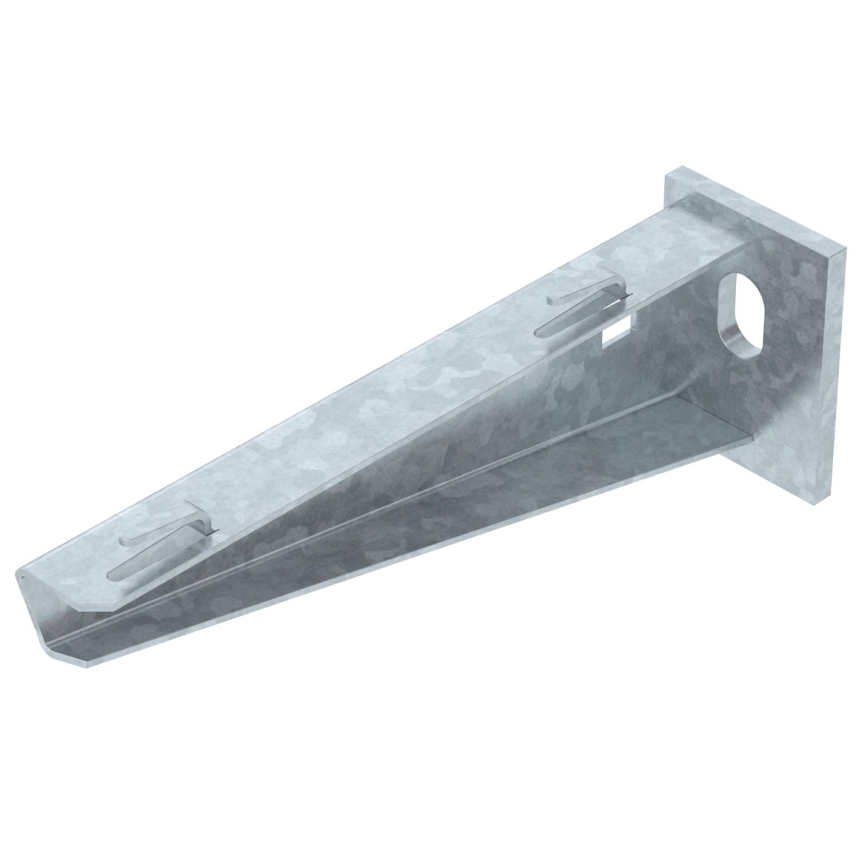 Consola mural para caminho de cabos em varão B160mm Aço Galvanizado por imersão a quente após maquinação zinco