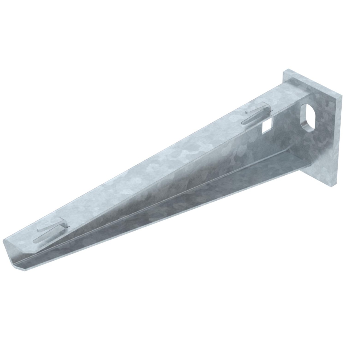 Consola mural para caminho de cabos em varão B210mm Aço Galvanizado por imersão a quente após maquinação zinco