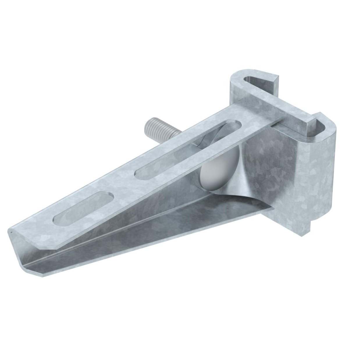Consola de garra para perfil IS 8 B110mm Aço Galvanizado por imersão a quente após maquinação zinco