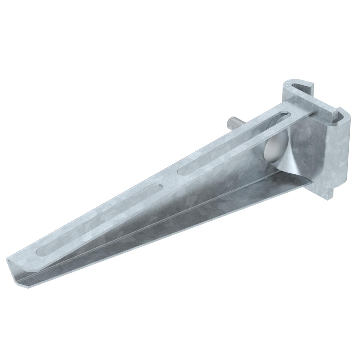 Consola de garra para perfil IS 8 B210mm Aço Galvanizado por imersão a quente após maquinação zinco