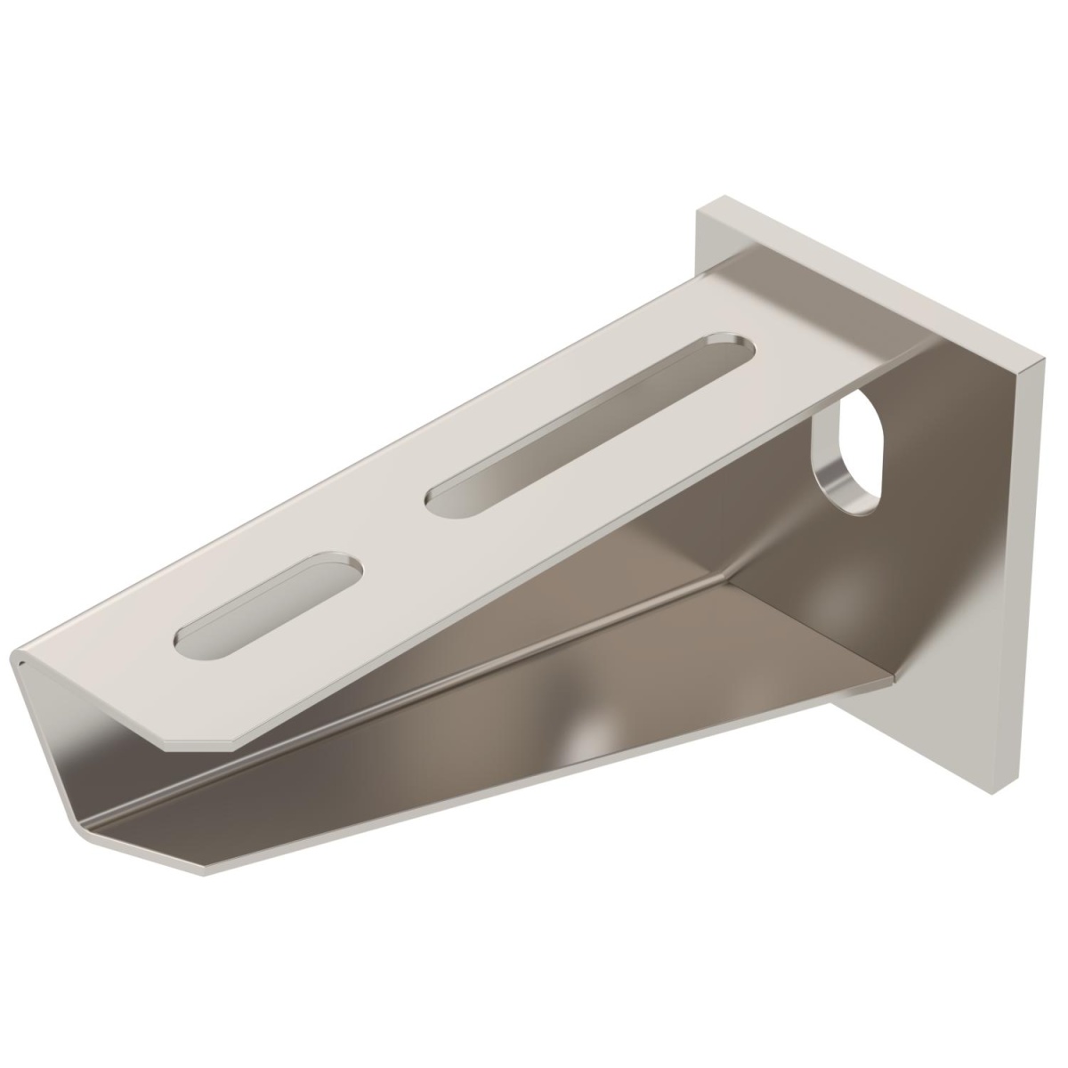 Consola mural com cabeça soldada B110mm Aço inoxidável, livre de ferrugem A2 1.4301 brilhante, pós-tratamento aço inoxidável