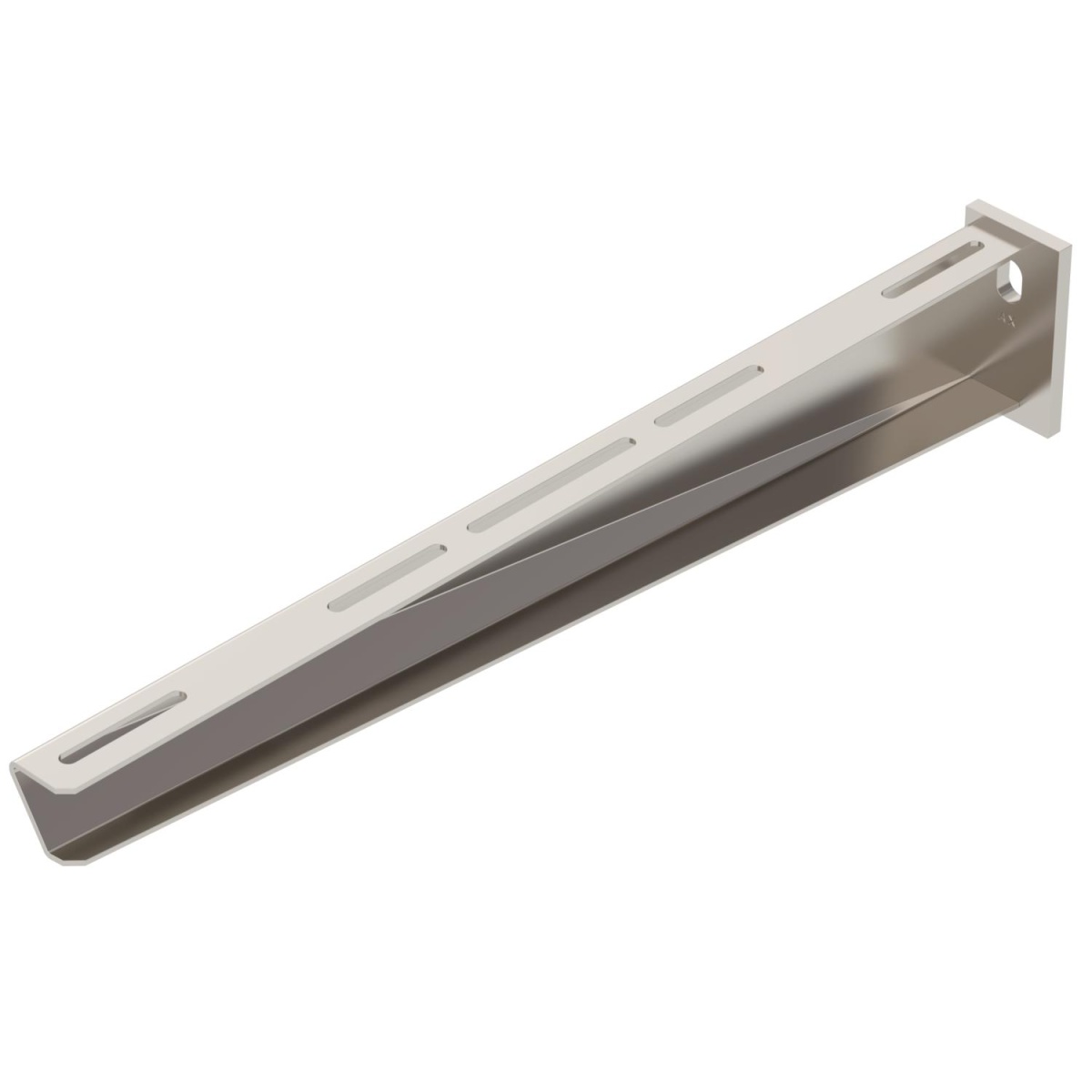 Consola mural com cabeça soldada B510mm Aço inoxidável, livre de ferrugem A2 1.4301 brilhante, pós-tratamento aço inoxidável