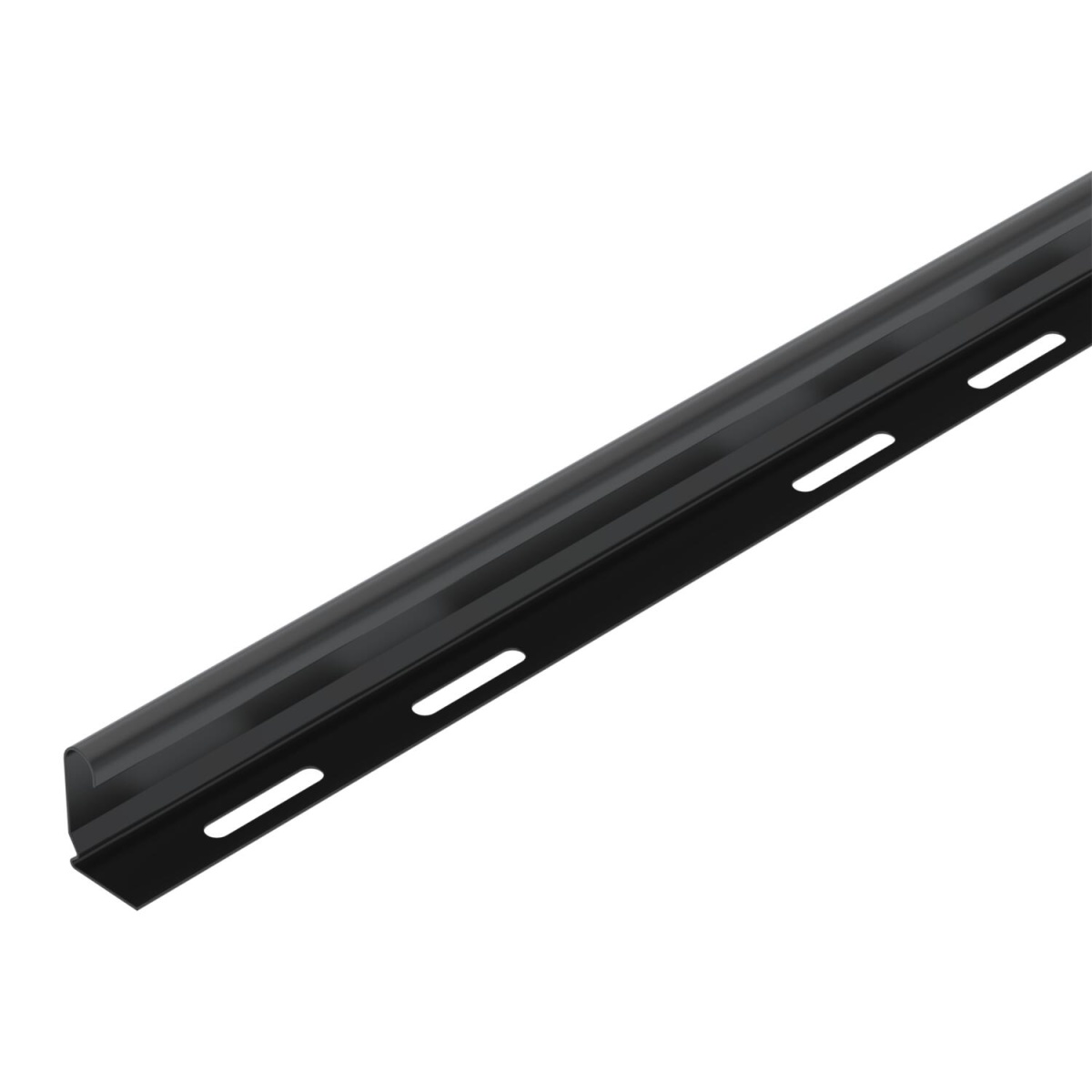 Separador para caminhos de cabos 45x2995 Aço PES135 - Poliéster preto RAL 9005