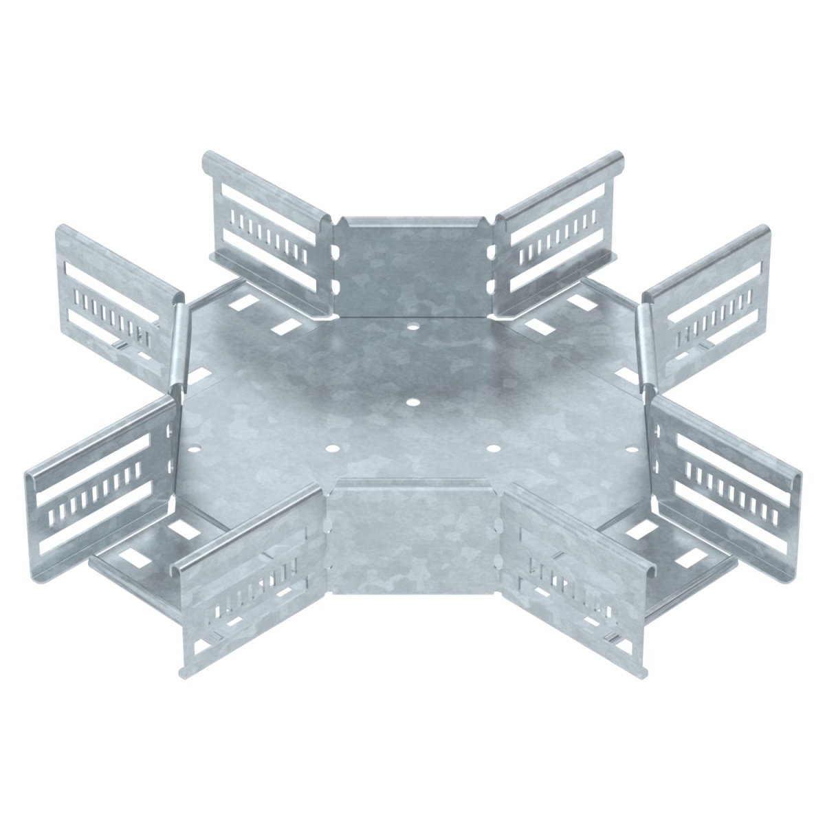 Cruzeta para caminho de cabos em chapa 60x100 Aço Galvanizado por imersão a quente após maquinação zinco