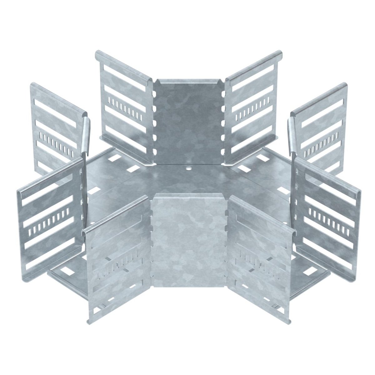 Cruzeta para caminho de cabos em chapa 110x100 Aço Galvanizado por imersão a quente após maquinação zinco