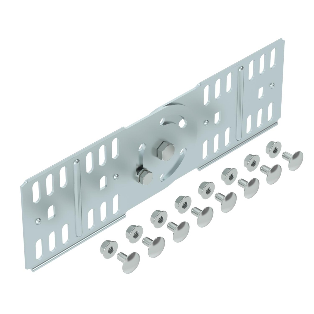 União articulada para caminho de cabos em chapa 85x270 Aço galvanizado pelo método Sendzimir zinco