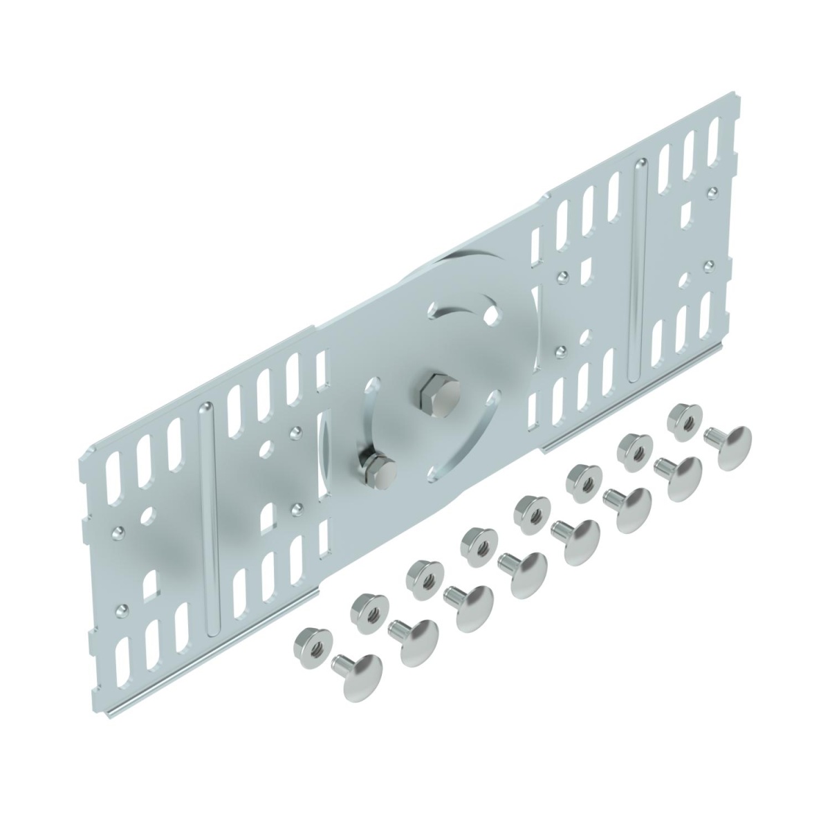 União articulada para caminho de cabos em chapa 110x300 Aço galvanizado pelo método Sendzimir zinco