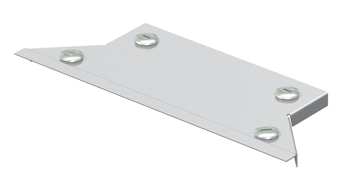 Tampa para derivação simples com ferrolhos, para RAA 300 B300mm Aço inoxidável 1.4571 A4 1.4571 brilhante, pós-tratamento