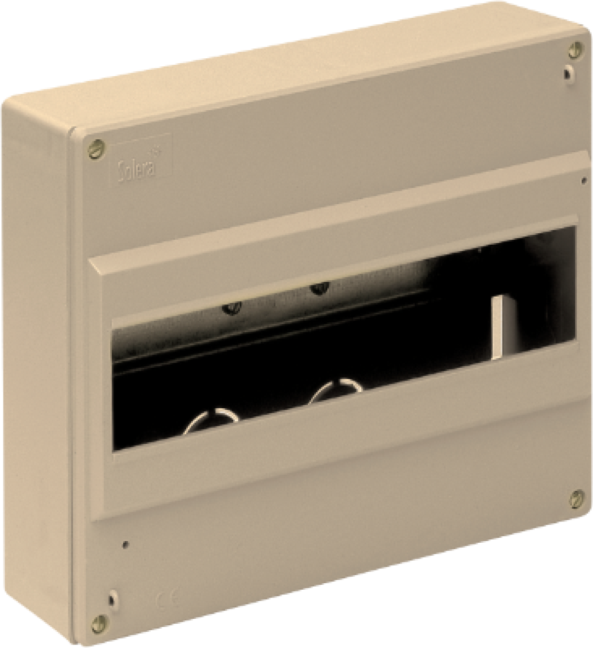 Caixa de distribuição Solera de superfície para 12 elementos.