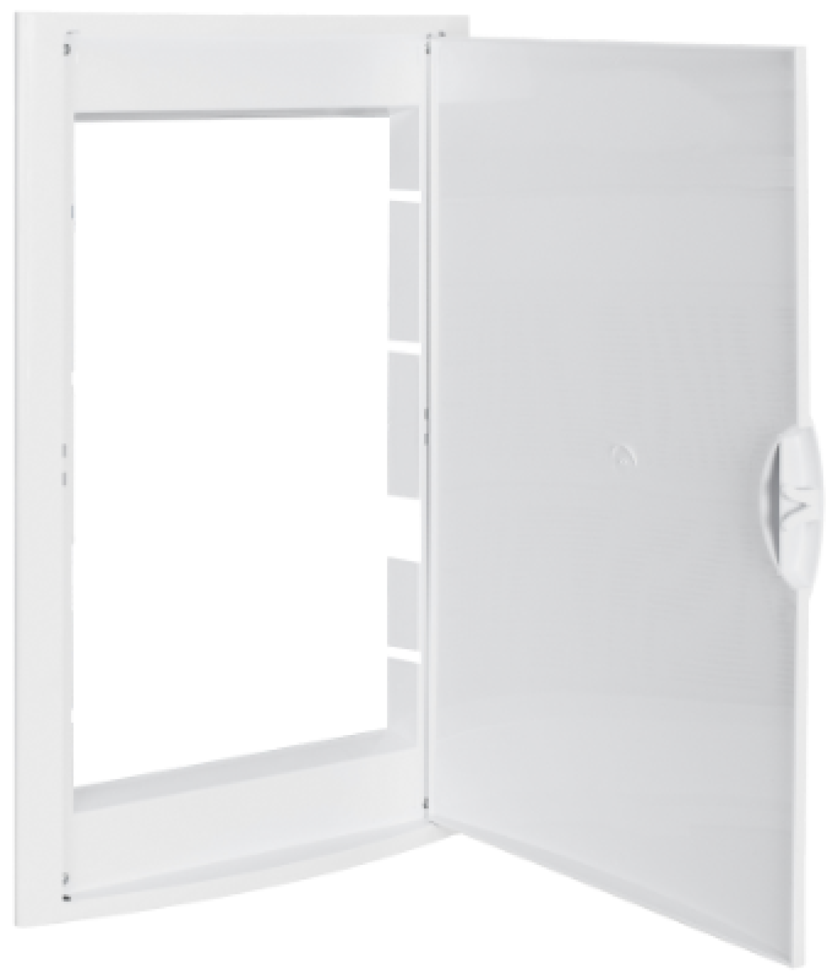 Moldura e porta para caixa de ligação.