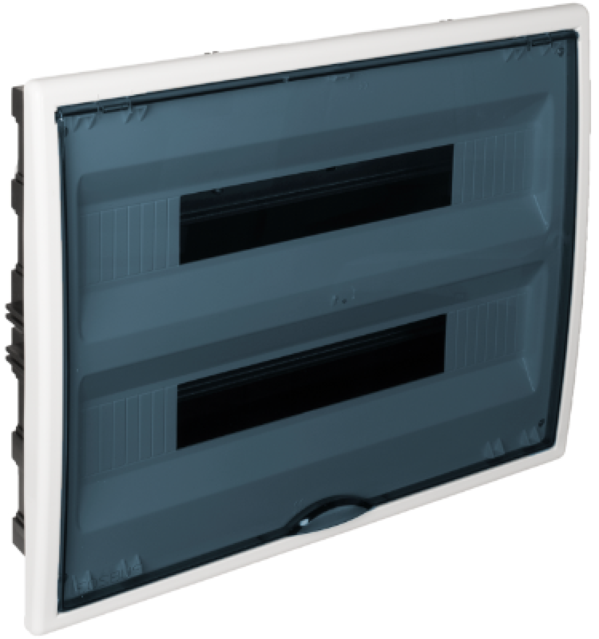 Flush distribution board, 36+4 modules. Fume door.
