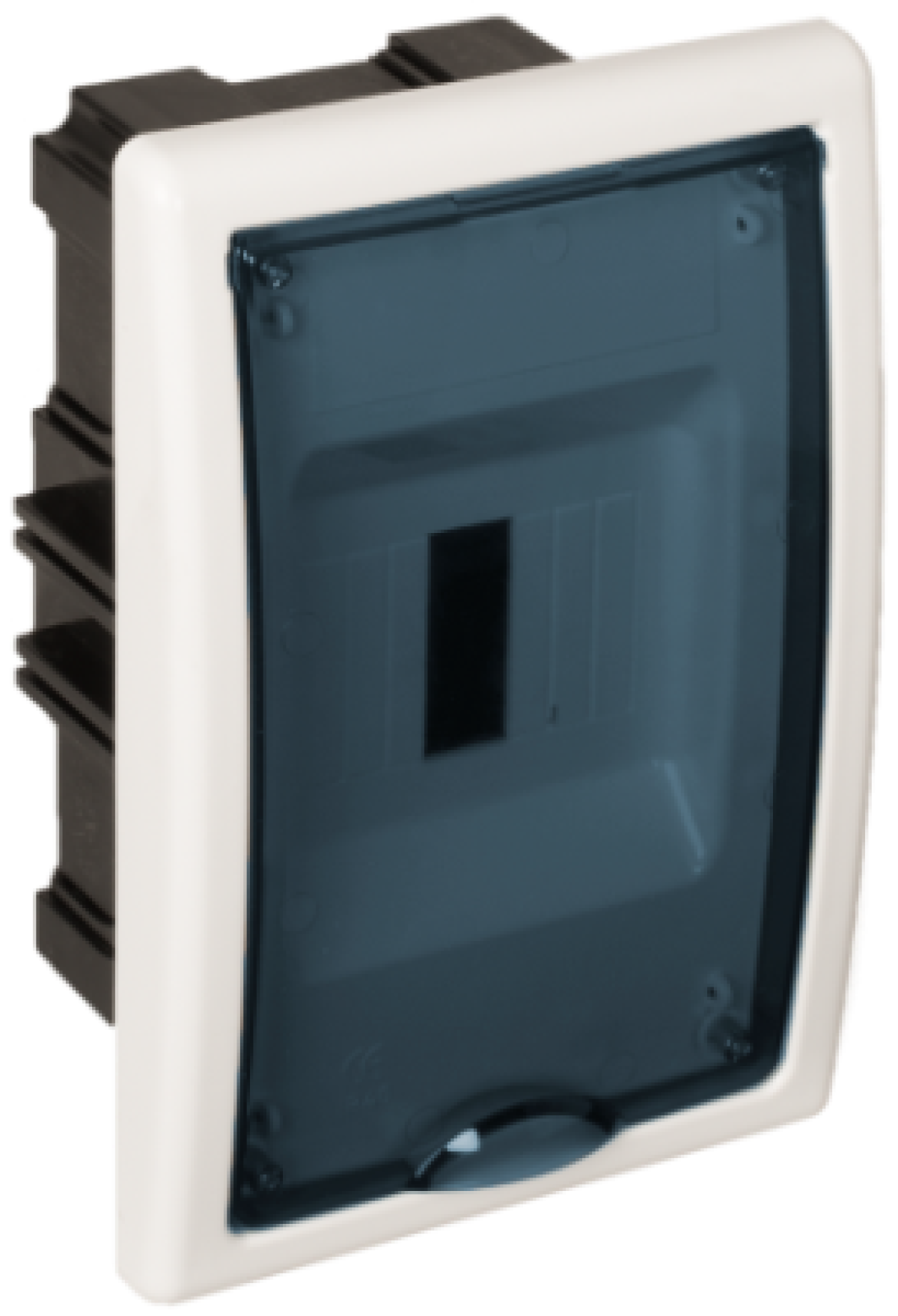 Flush distribution board, 4 modules. Fume door. 8694PF
