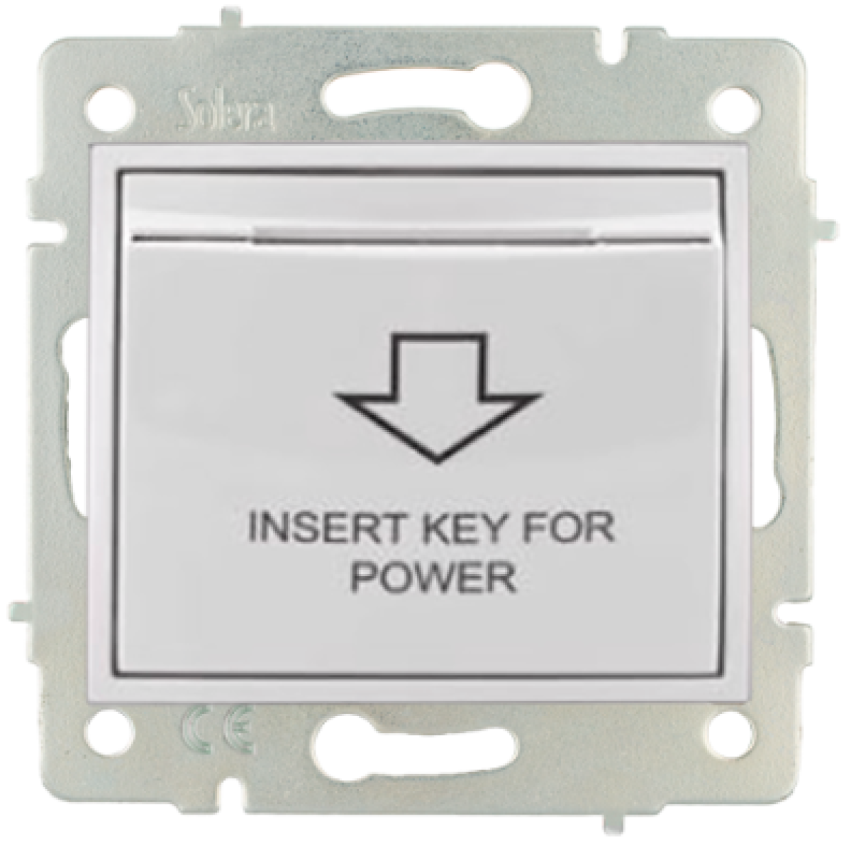 Card switch Solera. Flush mount.