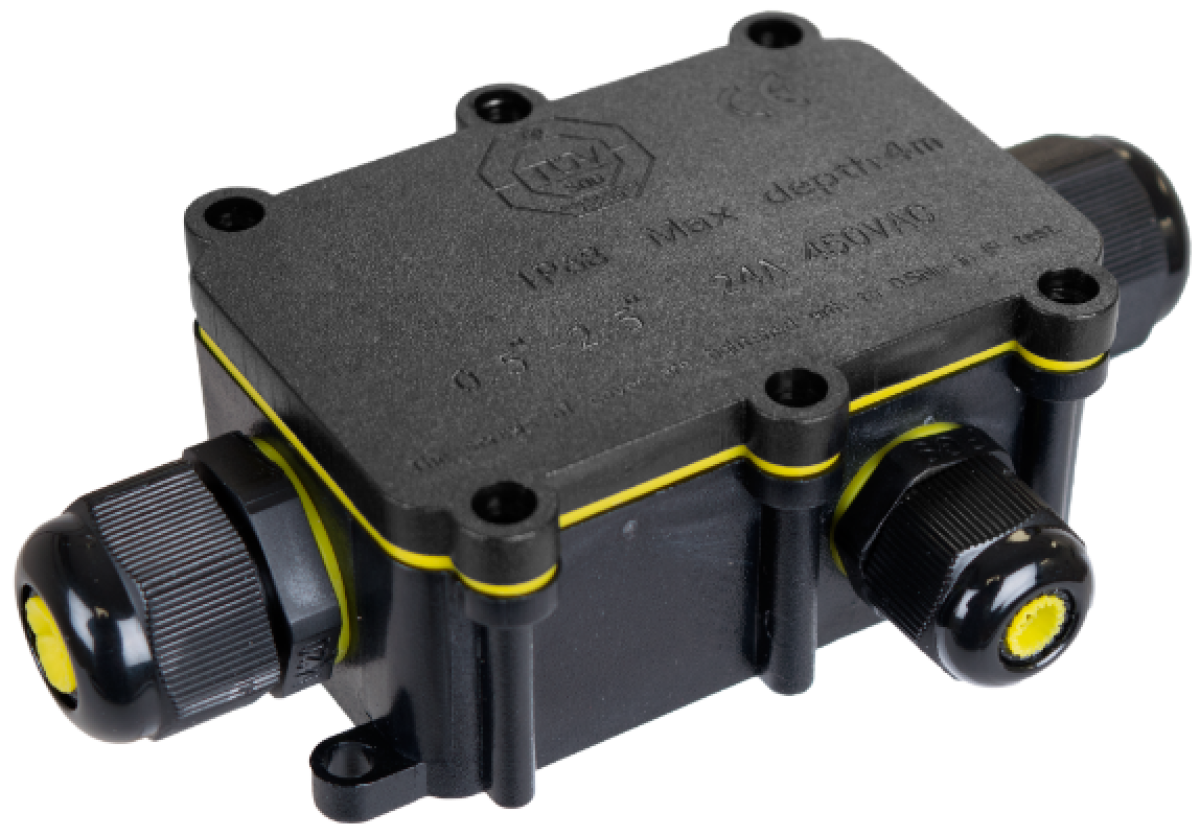 Luminaire junction box 73x44x30 mm. IP68.