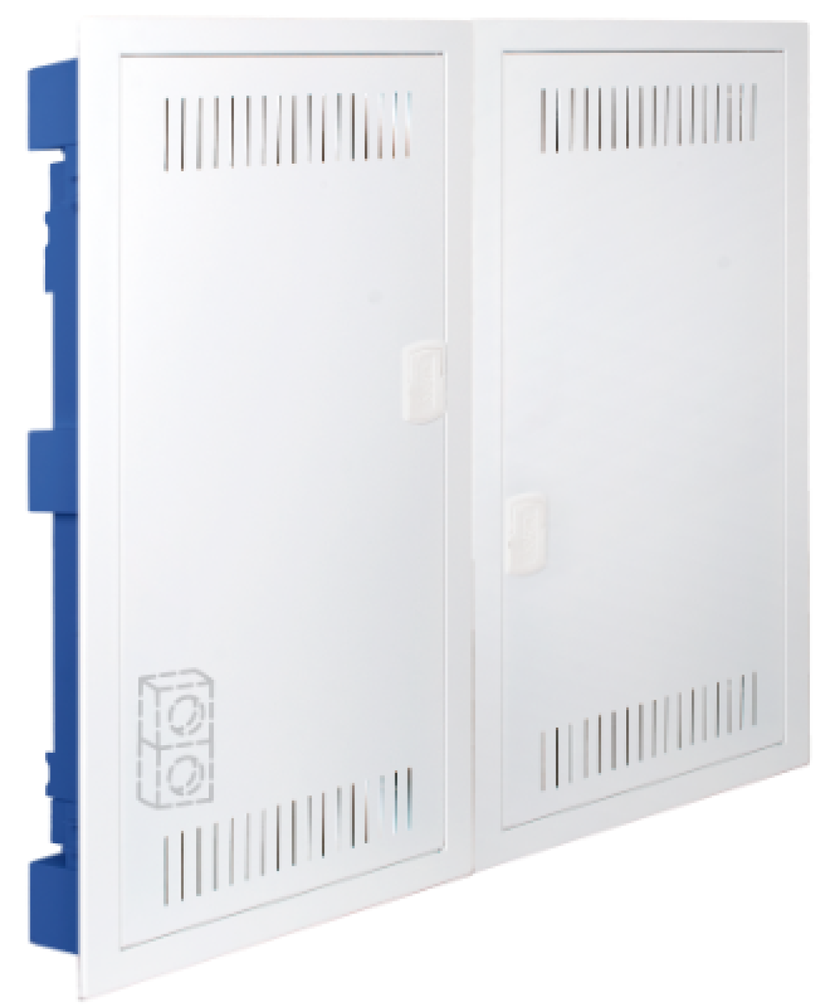 Registro duplo de comunicação. Para partição oca. 695 x 613 x 88.