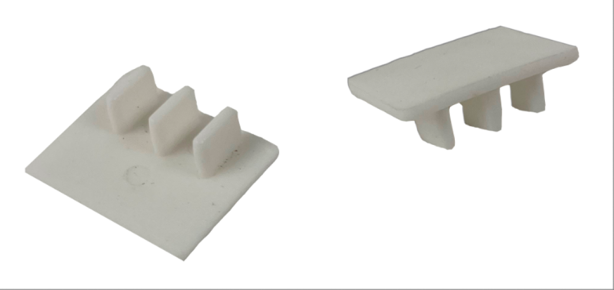 End cap for two-pole pin busbar