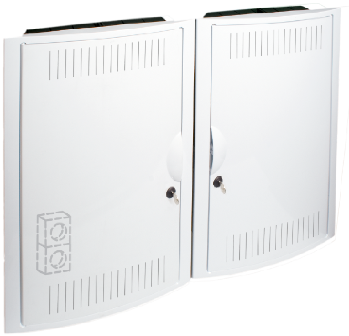 Network termination box 723 x 526 x 86 mm. Flush.