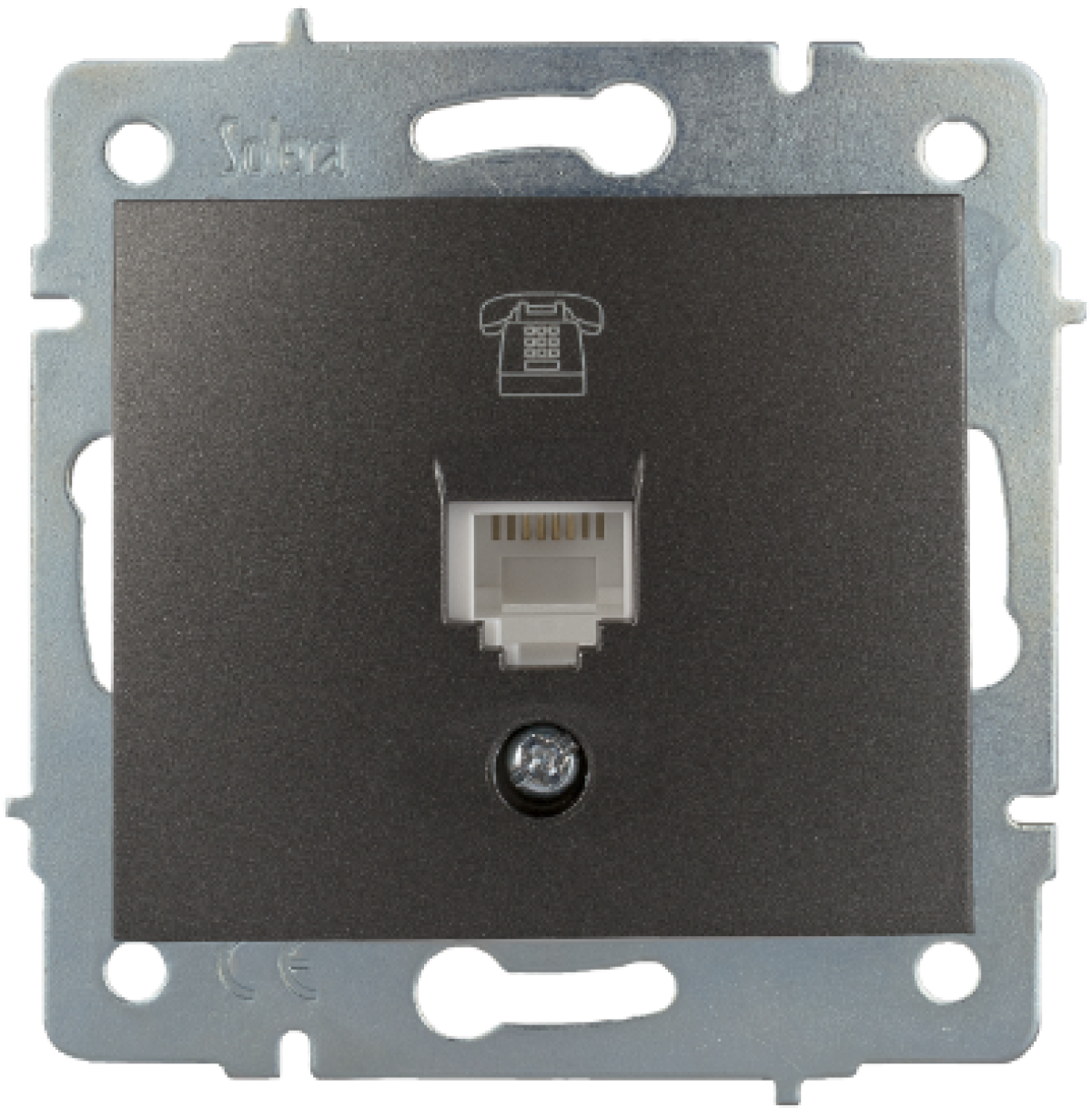 Tomada de telefone RJ11.