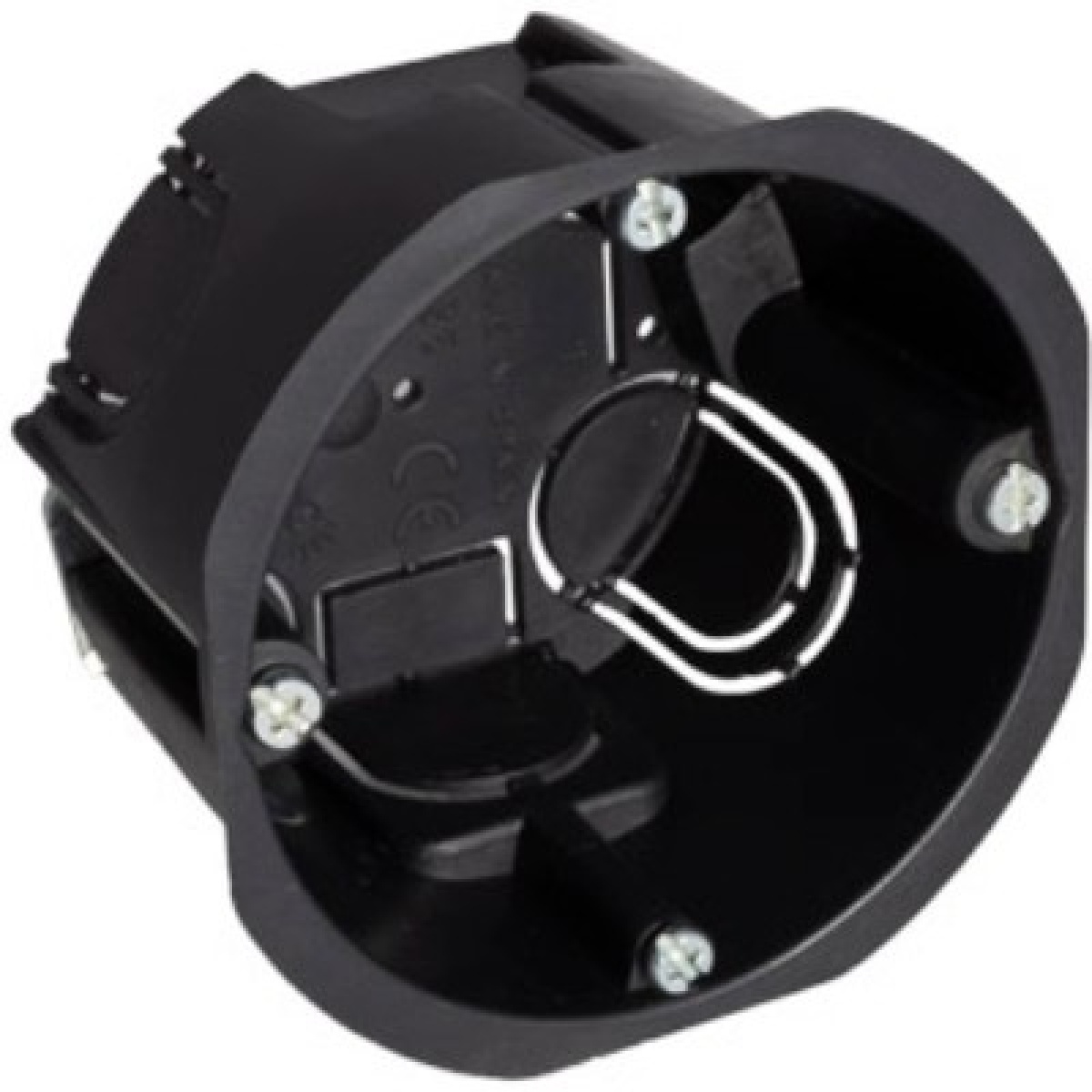 Flush mechanism box in hollow partition. For 1 module. Fixing with metal claws. 5625