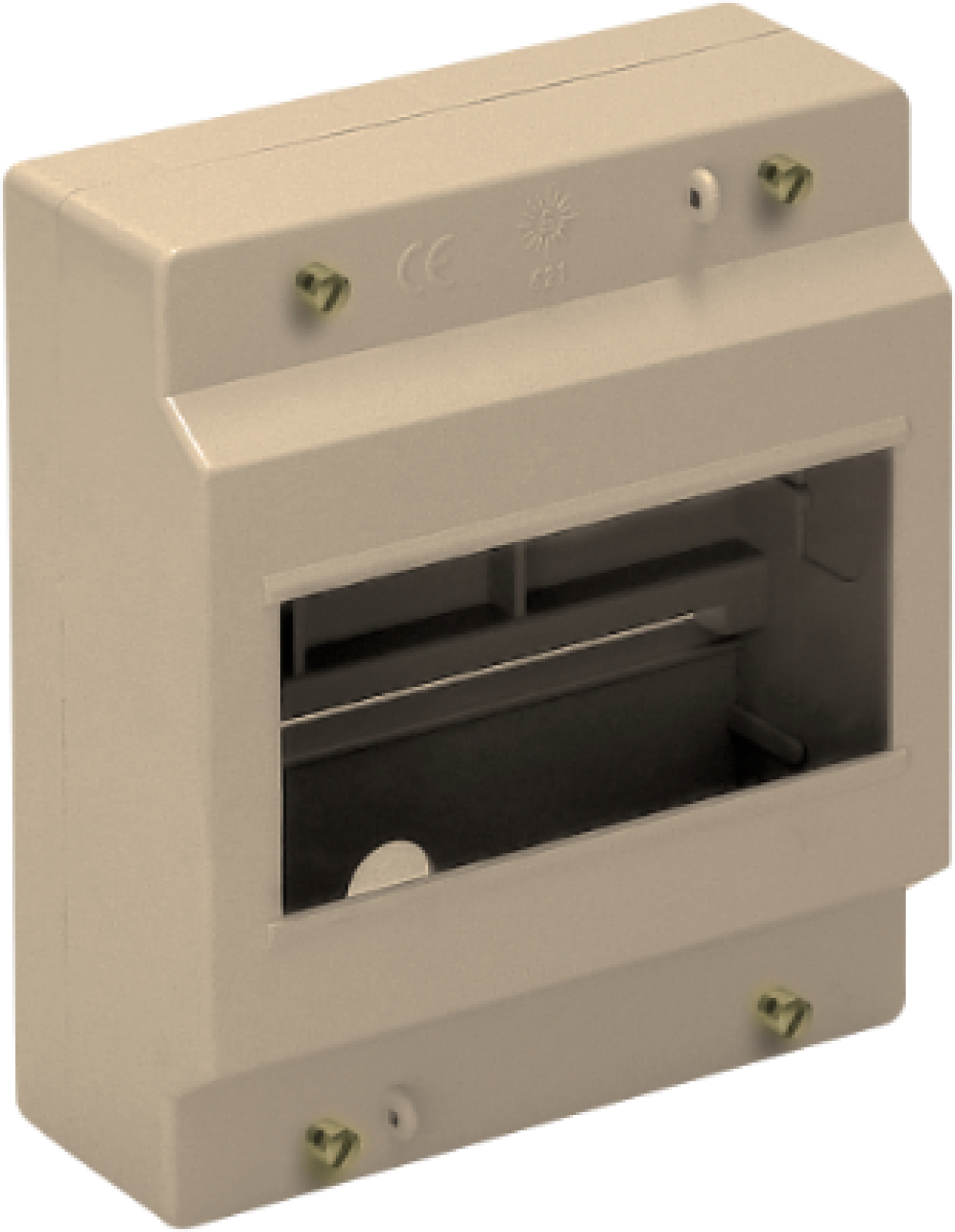Surface distribution board - 6 modules.