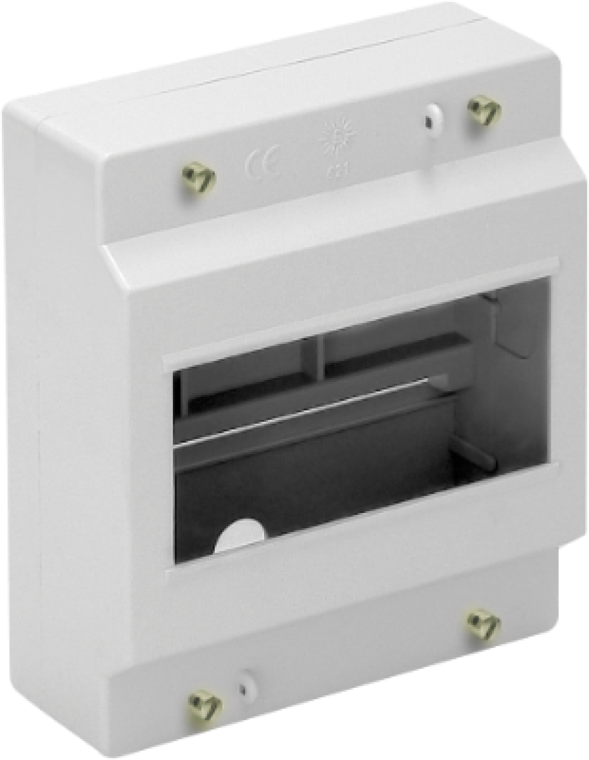 Surface distribution board, 6 modules.