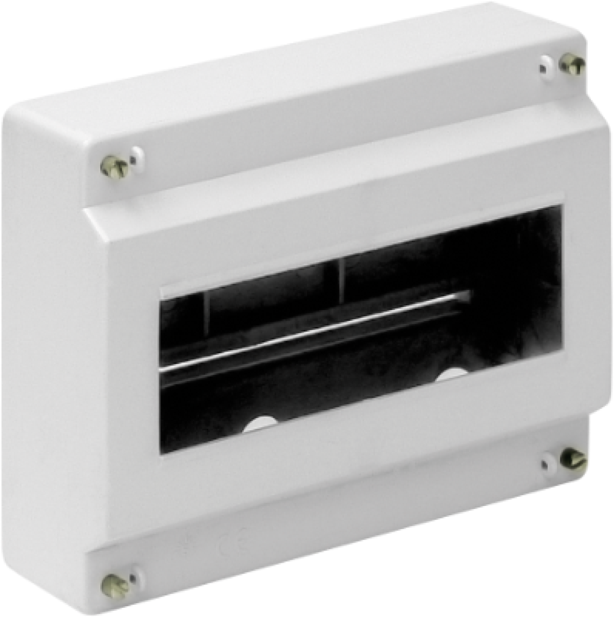 Surface distribution board, 8 modules.