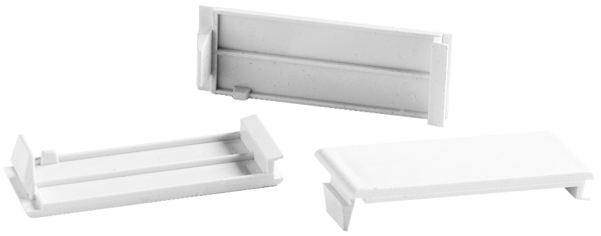 Blind cover gaps. 1 module. White colour.