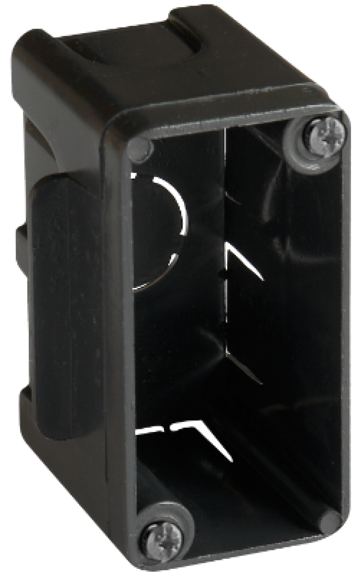 Caixa de ligação para encastrar. 31 x 59 x 40 mm.