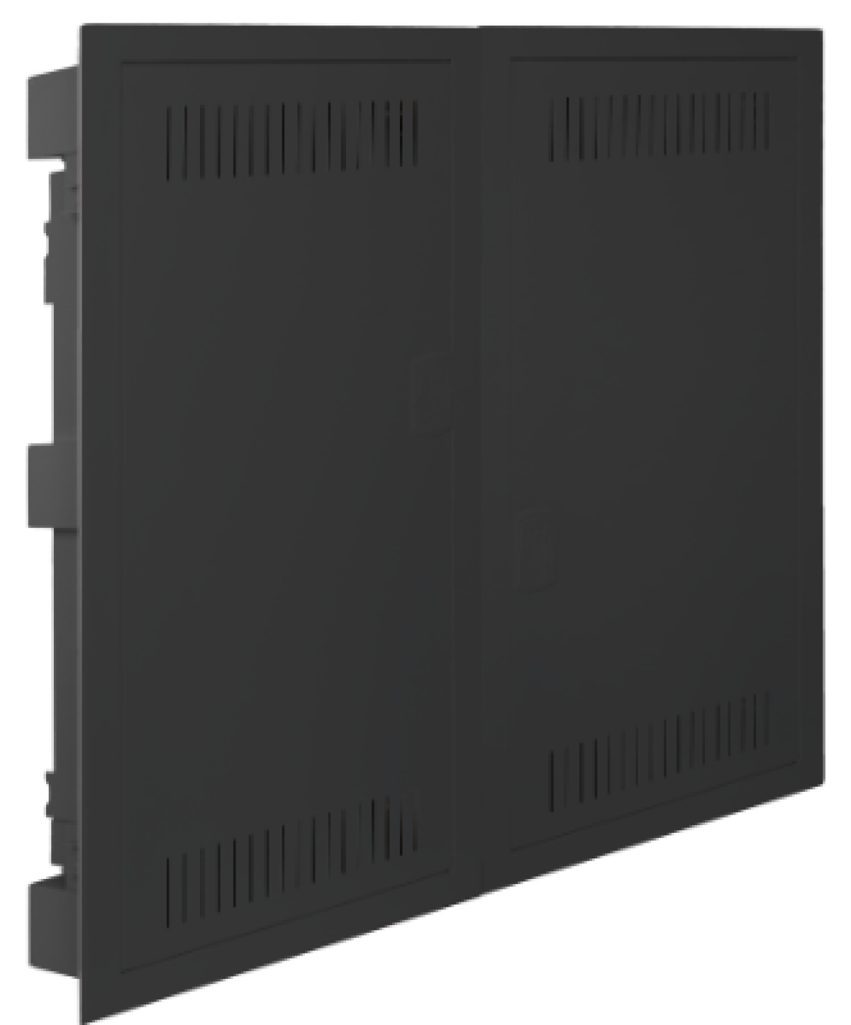 Network termination box. Flush. Empty. Flush dimensions 695 x 613 x 88 mm.